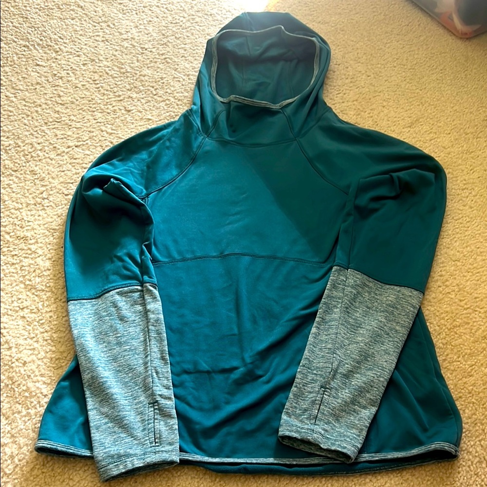 Avia teal sweatshirt with hood - never worn - size L - Picture 1 of 3